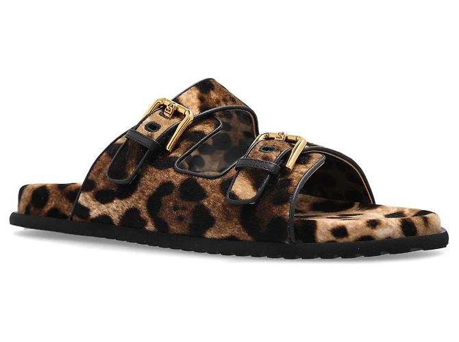 Dolce & Gabbana Ciabatte con stampa animalier - vista 2