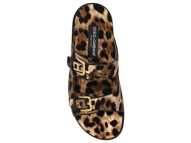 Dolce & Gabbana Ciabatte con stampa animalier - vista 4