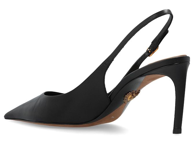 Dolce & Gabbana Décolleté Slingback in Pelle Nera - vista 3