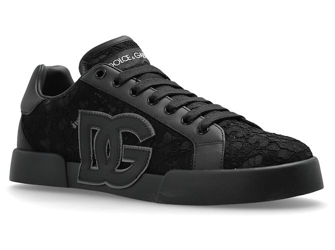 Dolce & Gabbana Chaussures de sport avec insert en dentelle - vue 2