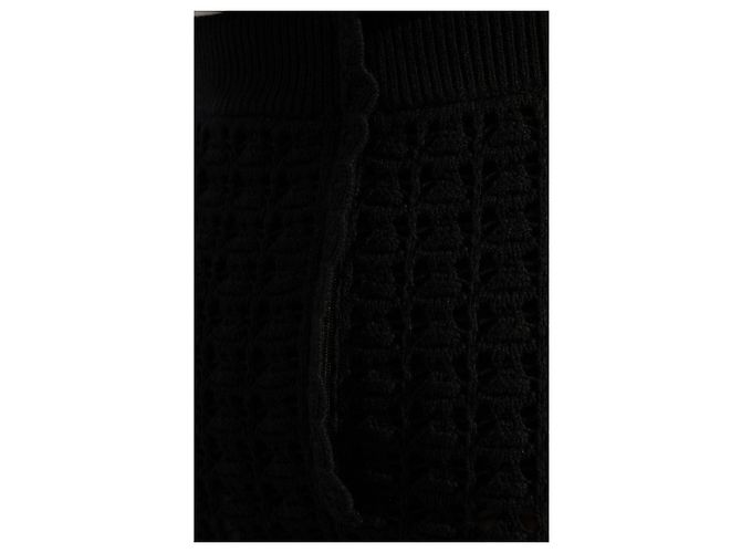 Falda midi de lana negra Dolce & Gabbana - vista 3