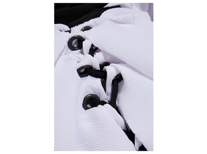 Balenciaga Vestido midi plisado blanco - vista 3