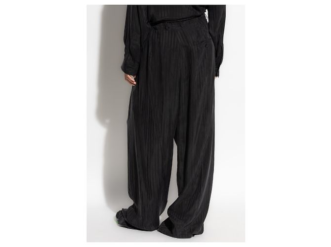 Balenciaga Pantalones a rayas de corte holgado - vista 2