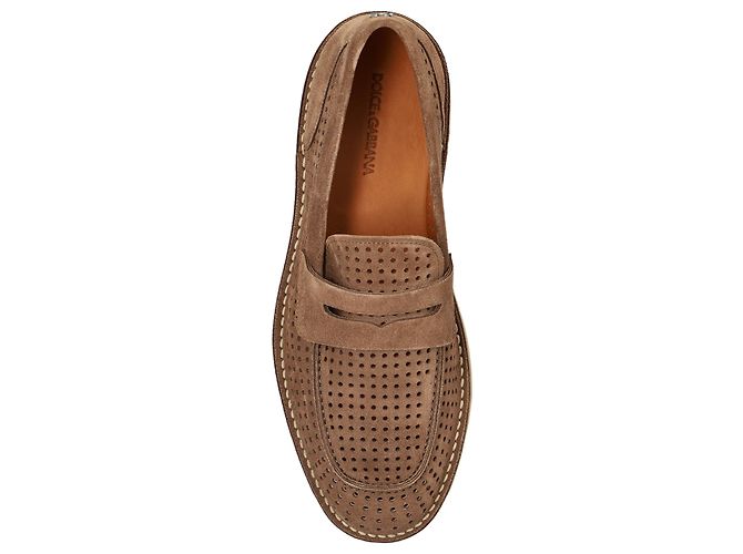 Dolce & Gabbana Scarpe in camoscio tipo loafers - vista 4