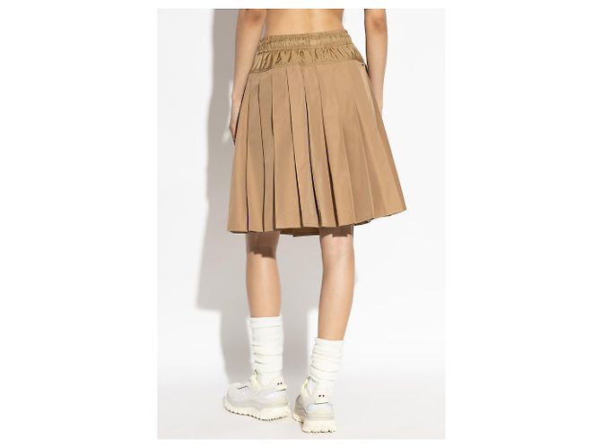 Falda plisada Moncler beige corte evasé - vista 2