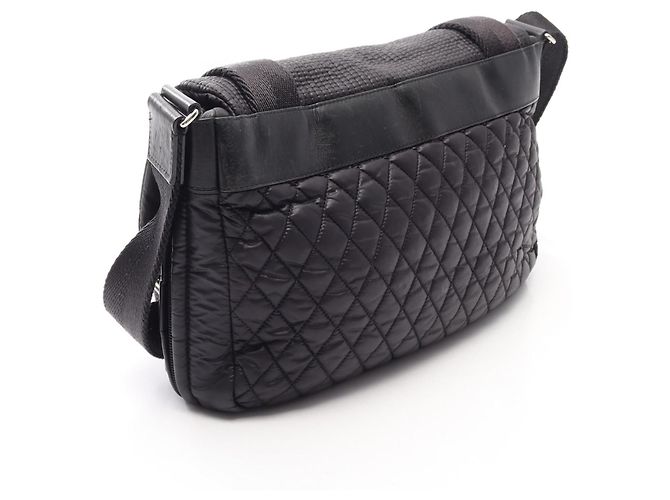 Borsa a tracolla CHANEL Coco Mark Sport in nylon - vista 2