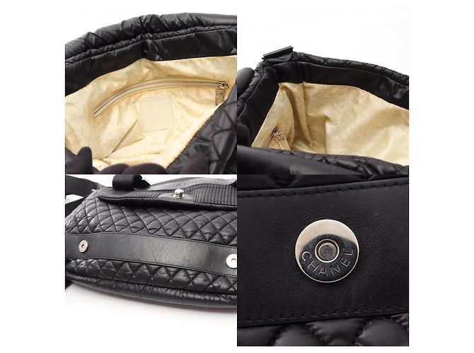 Borsa a tracolla CHANEL Coco Mark Sport in nylon - vista 8