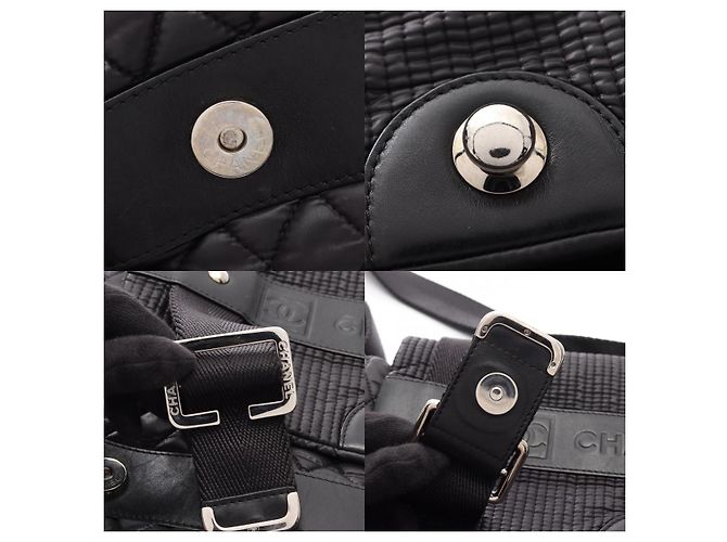 Borsa a tracolla CHANEL Coco Mark Sport in nylon - vista 9