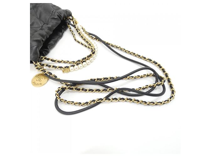 Borsa a tracolla Chanel 22 Line in vitello - vista 7