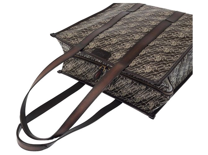 Borsa tote 2way Berluti Toile Marbeuf Calligraphy - vista 5