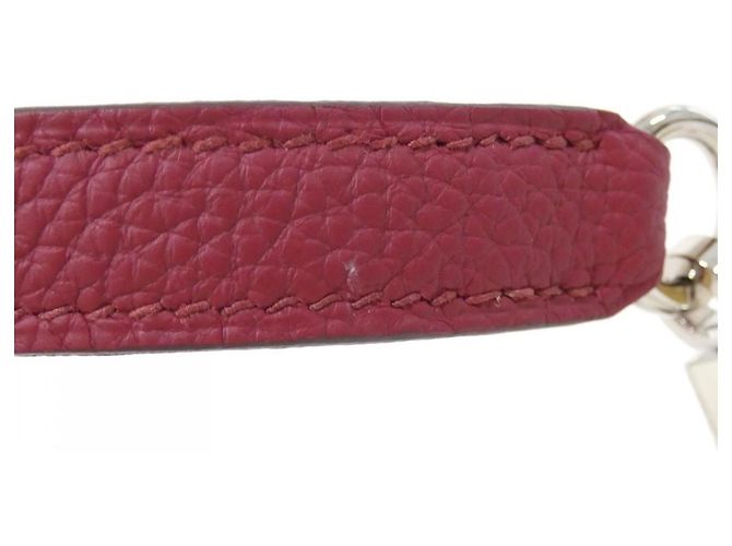 Hermès Kelly28 in pelle Togo rossa - vista 6