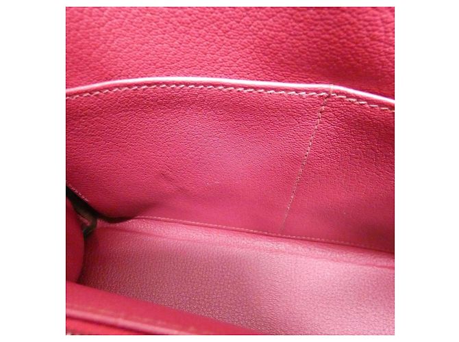 Hermès Kelly28 in pelle Togo rossa - vista 8
