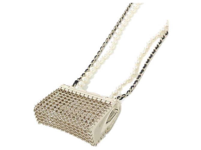 Collar de perlas falsas Chanel - vista 3