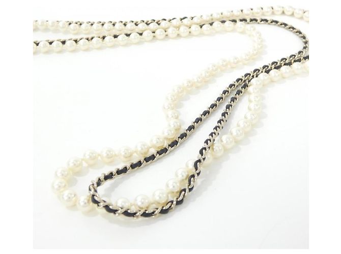 Collar de perlas falsas Chanel - vista 5