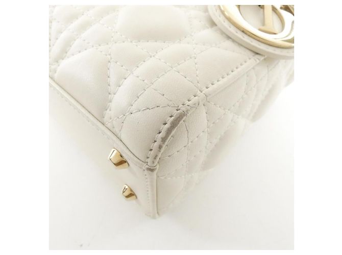 Borsa a tracolla Lady Dior Mini in pelle d'agnello Christian Dior - vista 3