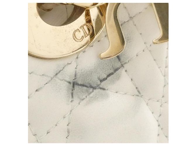 Borsa a tracolla Lady Dior Mini in pelle d'agnello Christian Dior - vista 4