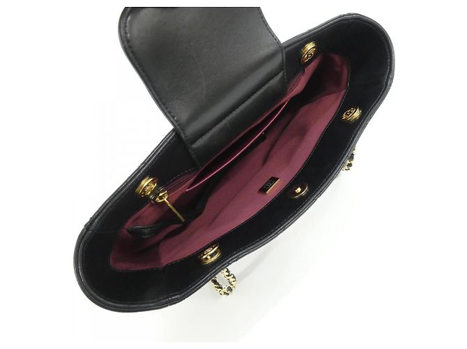 Borsa a tracolla Chanel in pelle d'agnello - vista 7