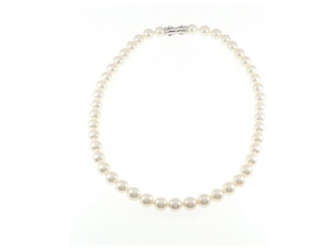 Collana Tasaki in perle Akoya e argento - vista 5