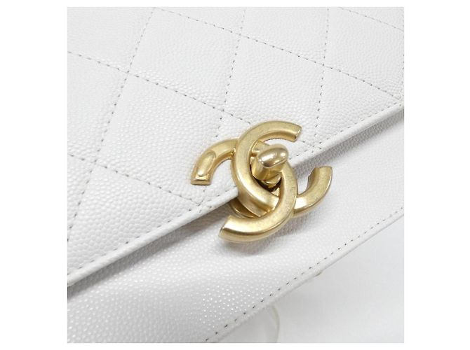 Borsa a tracolla Chanel in pelle Caviar - vista 4