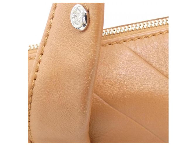 Borsa Boston Chanel in pelle di vitello - vista 7