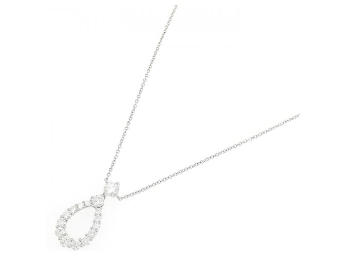 Collana Harry Winston Loop Extra Large in platino e diamanti - vista 2