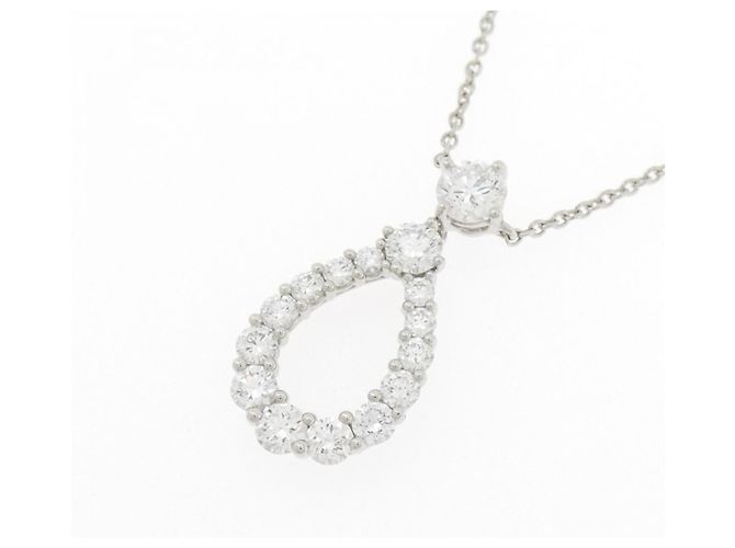Collana Harry Winston Loop Extra Large in platino e diamanti - vista 3