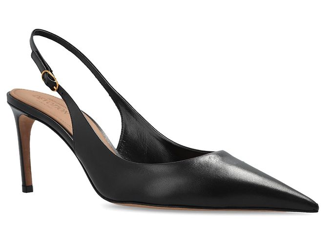 Dolce & Gabbana Décolleté Slingback in Pelle Nera - vista 2