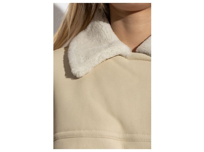 Jacquemus Doppelreihiger Shearling-Mantel - Ansicht 3