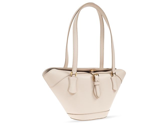 Dolce & Gabbana Schultertasche aus cremefarbenem Leder - Ansicht 2