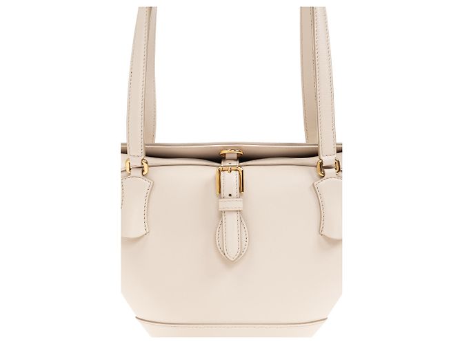 Dolce & Gabbana Schultertasche aus cremefarbenem Leder - Ansicht 4