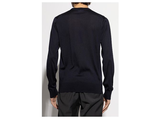 Dolce & Gabbana Seidenpullover mit besticktem Logo - Ansicht 2