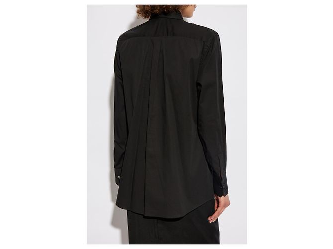 Dolce & Gabbana Camisa de encaje negra de algodón - vista 2