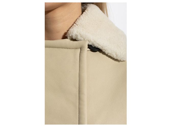 Jacquemus Cappotto in shearling a doppeddo - vista 3