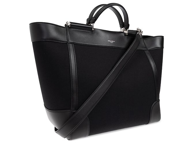 Dolce & Gabbana Borsa in pelle nera - vista 2