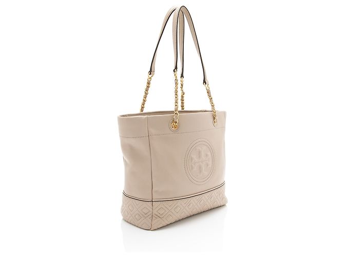 Tote Fleming Chain em couro Tory Burch - vista 2