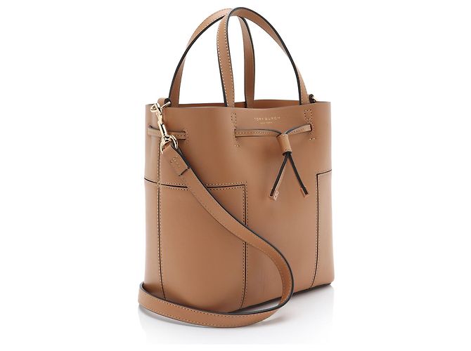Borsa a Secchiello Piccola Tory Burch Leather Block T - vista 2