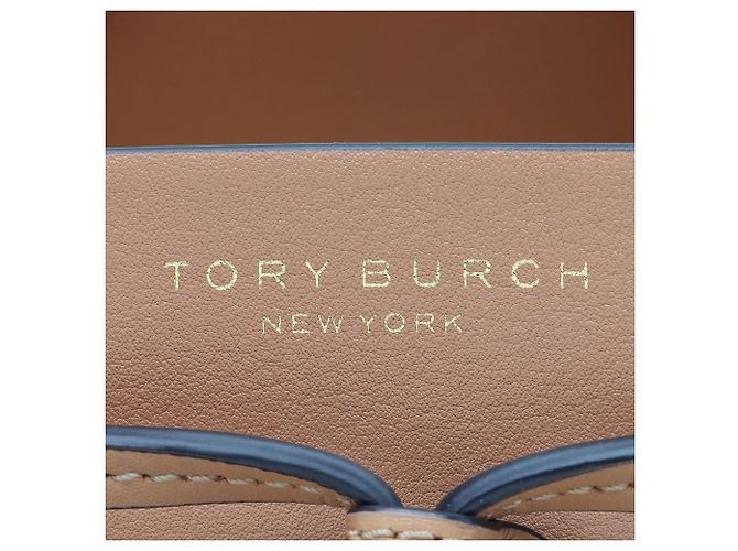 Borsa a Secchiello Piccola Tory Burch Leather Block T - vista 8