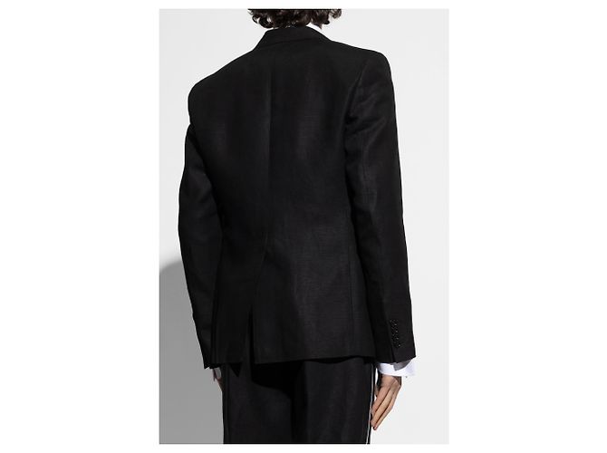 Dolce & Gabbana Leinenblazer Schwarz - Ansicht 2
