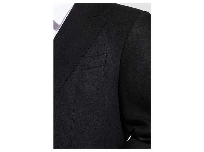 Dolce & Gabbana Leinenblazer Schwarz - Ansicht 3