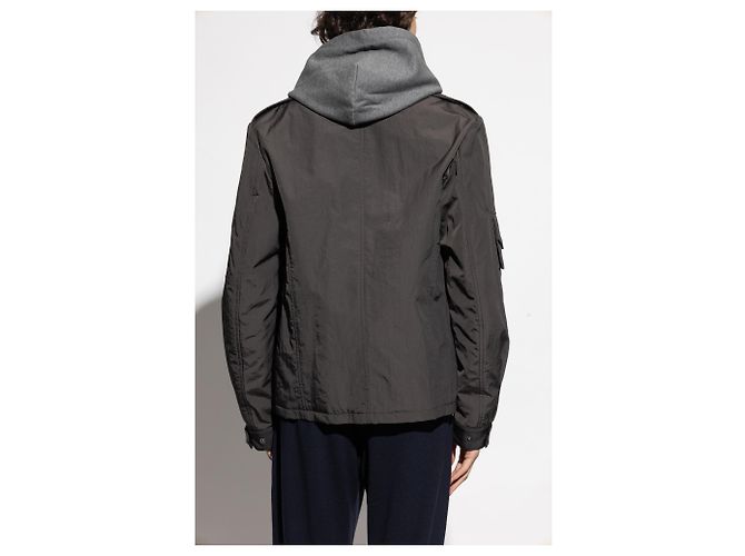 Dolce & Gabbana Grey Polyamide Hooded Jacket - view 2