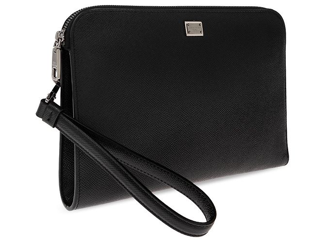 Borsa Dolce & Gabbana in pelle saffiano nera - vista 2