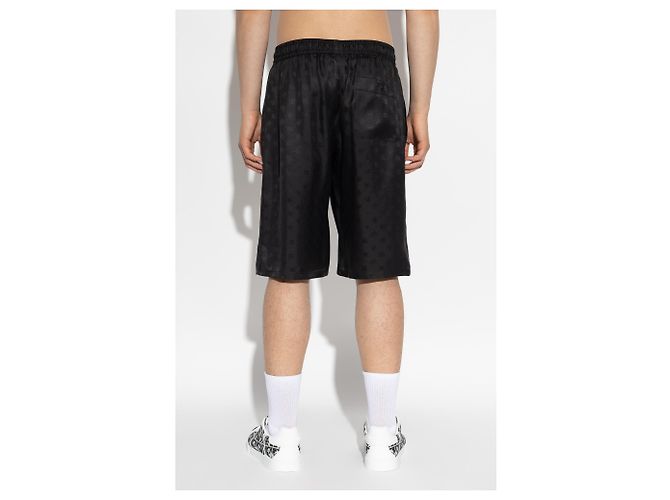 Dolce & Gabbana Pantaloncini in seta con monogramma - vista 2