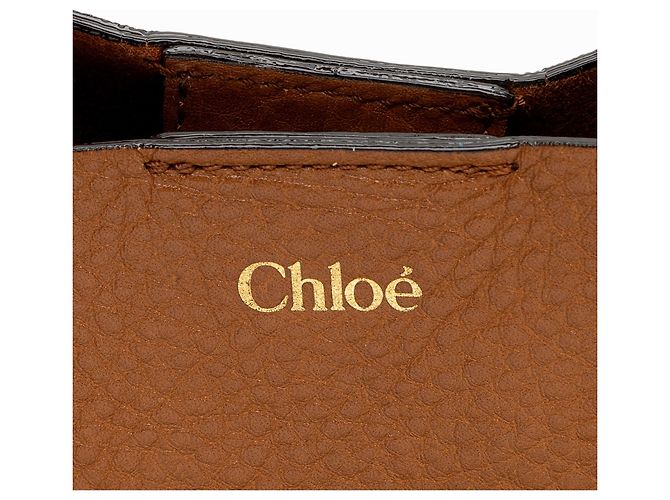 Chloé Chloe Tote Spin Small in pelle di vitello grana grossa - vista 10