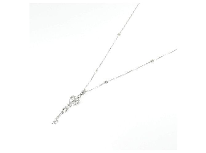 Autre Marque Collana Au750 Key Heart Diamond - vista 2