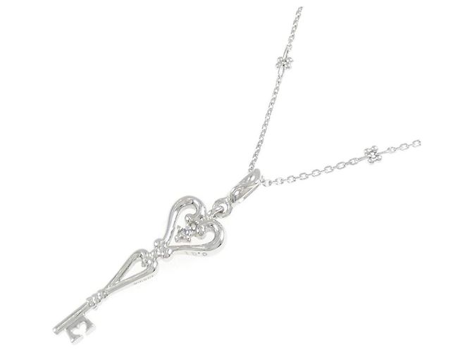 Autre Marque Collana Au750 Key Heart Diamond - vista 3