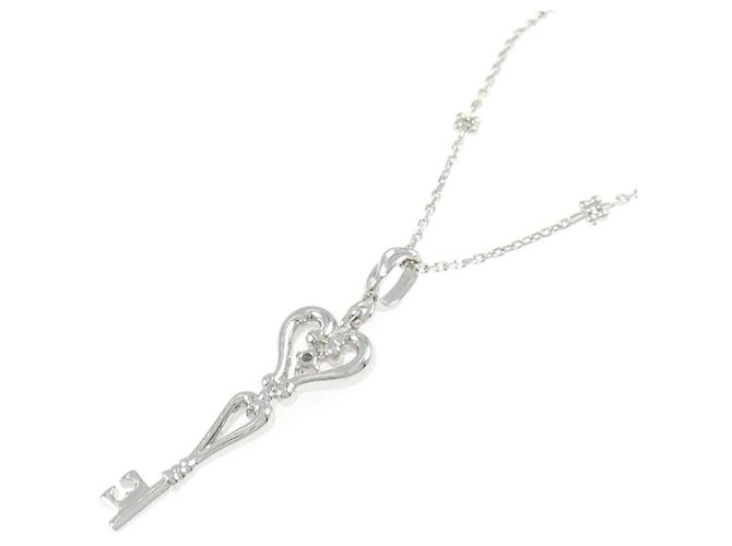 Autre Marque Collana Au750 Key Heart Diamond - vista 4