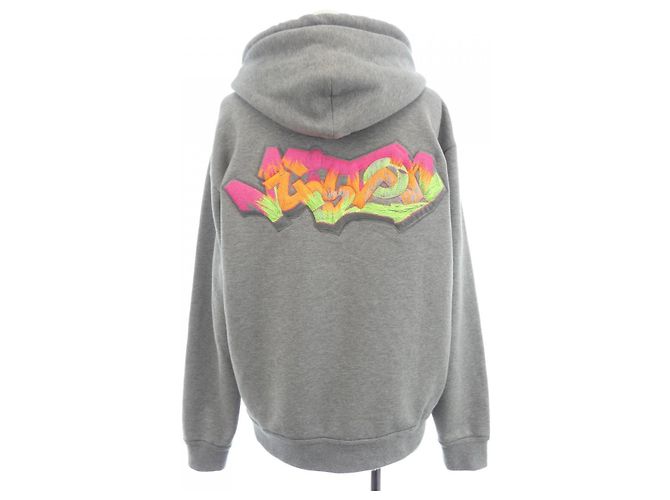 Sweat à capuche brodé Louis Vuitton 3DLV Graffiti - vue 2