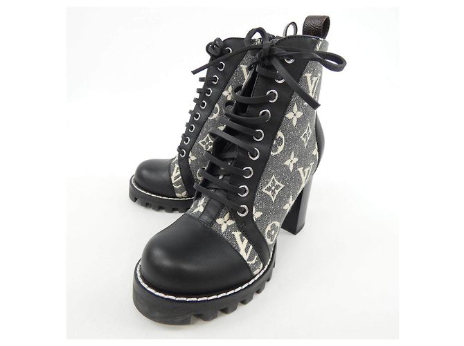 Botas Louis Vuitton Monogram Denim - vista 3