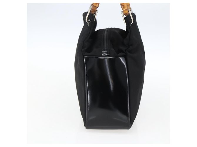 Bamboo Gucci Vintage Nylon-Tote mit Bambusgriff - Ansicht 3