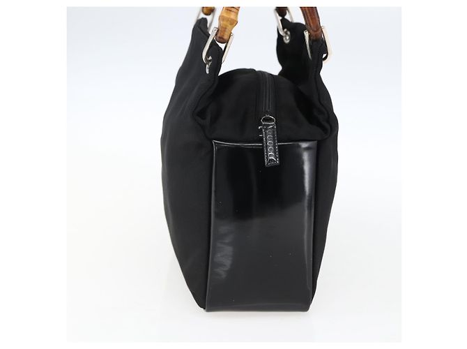 Bamboo Gucci Vintage Nylon-Tote mit Bambusgriff - Ansicht 4